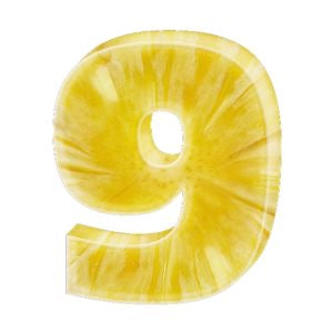 Edible Pineapple Numbers