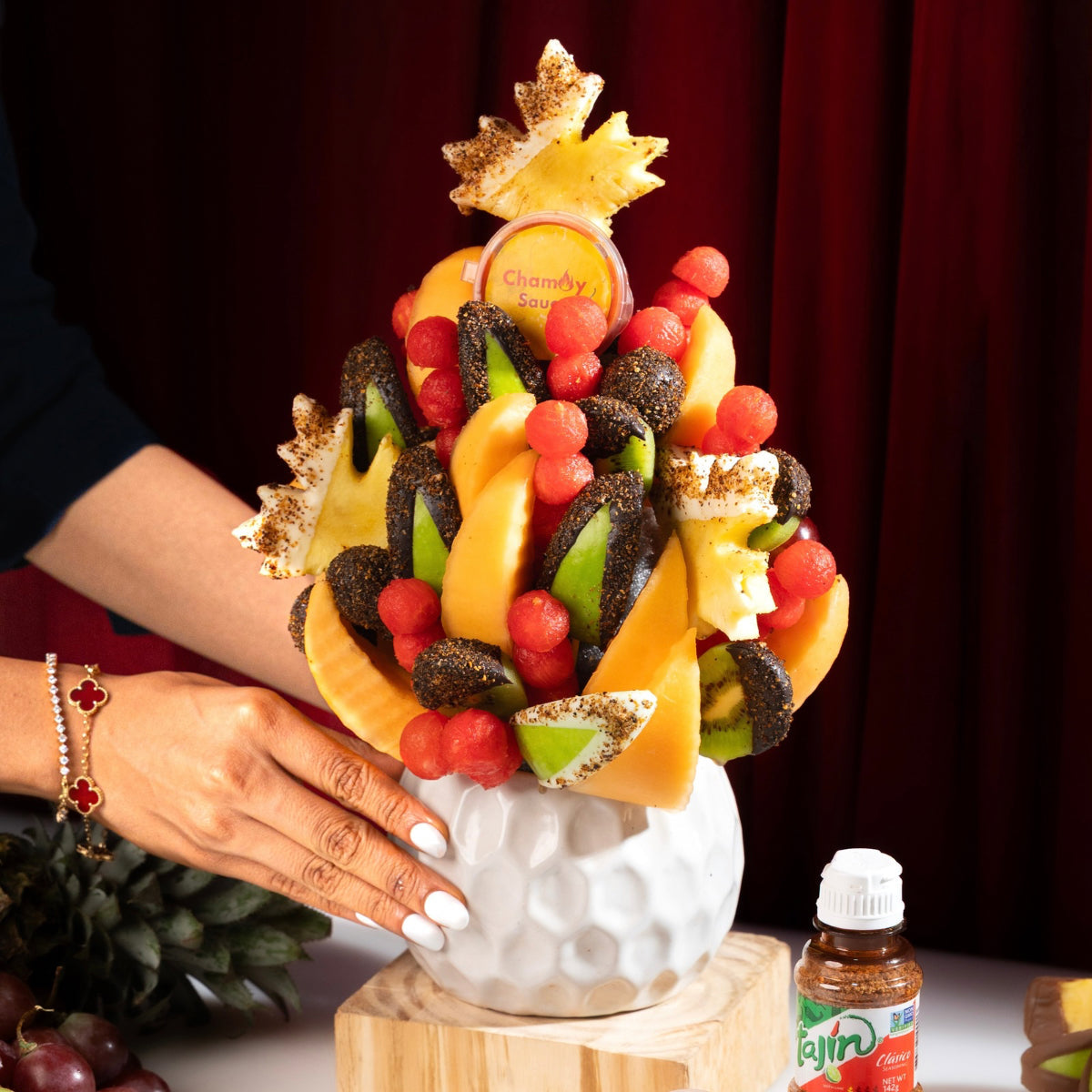 Chocolate dipped Fruit Bouquet 