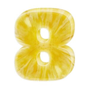 Edible Pineapple Numbers