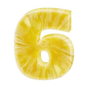Edible Pineapple Numbers