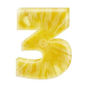 Edible Pineapple Numbers