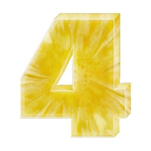 Edible Pineapple Numbers