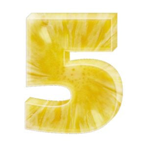 Edible Pineapple Numbers