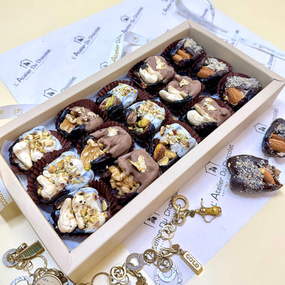 Semi-Dipped Stuffed Dates